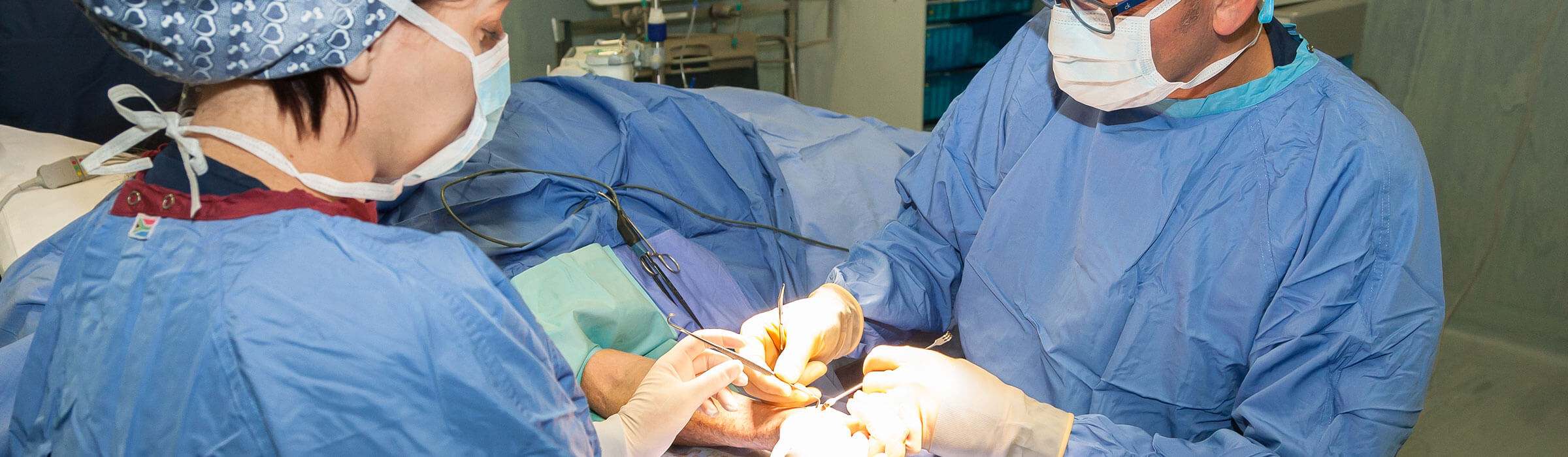 UpperLimb surgical team performing an operation
